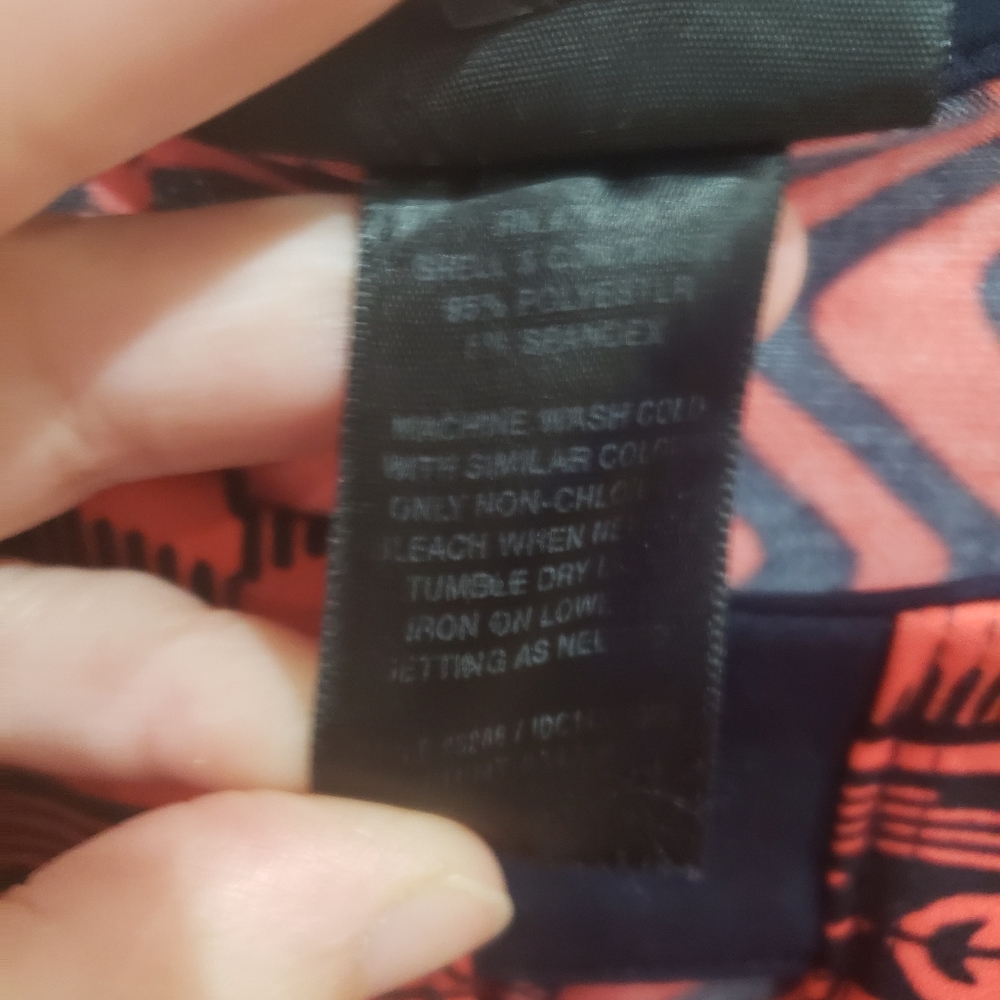 Enfocus 8 Bold Mixed Pattern Patchwork Racerback … - image 6